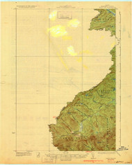Sandy Bay, Maine 1930 (1930) USGS Old Topo Map Reprint 15x15 ME Quad 807660