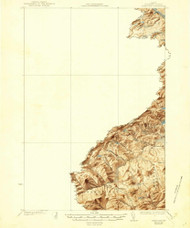 Sandy Bay, Maine 1930 (1944) USGS Old Topo Map Reprint 15x15 ME Quad 460828