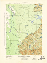 Sandy Bay, Maine 1944 (1944) USGS Old Topo Map Reprint 15x15 ME Quad 460829