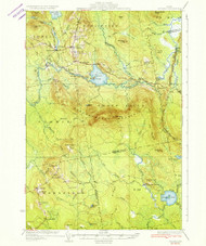 Saponac, Maine 1934 (1934) USGS Old Topo Map Reprint 15x15 ME Quad 460832