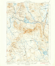 Saponac, Maine 1934 (1934) USGS Old Topo Map Reprint 15x15 ME Quad 460833