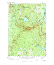 Saponac, Maine 1957 (1977) USGS Old Topo Map Reprint 15x15 ME Quad 460836