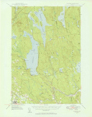 Schoodic, Maine 1947 (1956) USGS Old Topo Map Reprint 15x15 ME Quad 306757