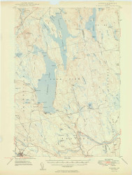 Schoodic, Maine 1949 (1949) USGS Old Topo Map Reprint 15x15 ME Quad 306758