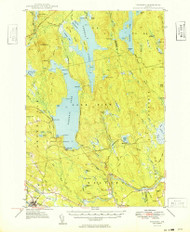 Schoodic, Maine 1949 (1949) USGS Old Topo Map Reprint 15x15 ME Quad 460837