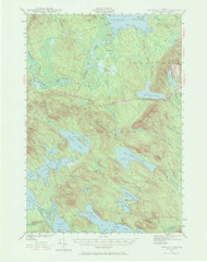 Scraggly Lake, Maine 1941 (1972) USGS Old Topo Map Reprint 15x15 ME Quad 306759