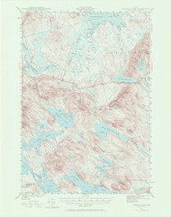 Scraggly Lake, Maine 1941 (1972) USGS Old Topo Map Reprint 15x15 ME Quad 306761