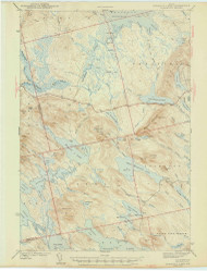 Scraggly Lake, Maine 1944 (1944) USGS Old Topo Map Reprint 15x15 ME Quad 306760