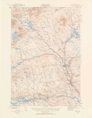 Sebec, Maine 1940 (1958) USGS Old Topo Map Reprint 15x15 ME Quad 306769