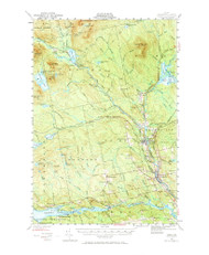 Sebec, Maine 1940 (1973) USGS Old Topo Map Reprint 15x15 ME Quad 460856