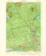 Sebec, Maine 1943 (1943) USGS Old Topo Map Reprint 15x15 ME Quad 460852