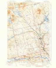 Sebec, Maine 1943 (1943) USGS Old Topo Map Reprint 15x15 ME Quad 460853