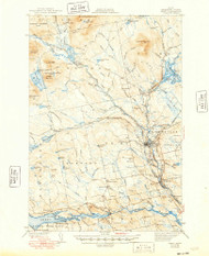 Sebec, Maine 1943 (1948) USGS Old Topo Map Reprint 15x15 ME Quad 460855