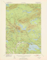 Sebec Lake, Maine 1950 (1952) USGS Old Topo Map Reprint 15x15 ME Quad 306766