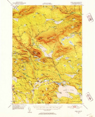Sebec Lake, Maine 1950 (1954) USGS Old Topo Map Reprint 15x15 ME Quad 460858