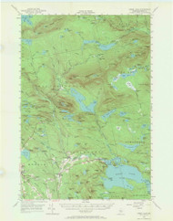 Sebec Lake, Maine 1950 (1967) USGS Old Topo Map Reprint 15x15 ME Quad 306767