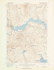 Seboomook Lake, Maine 1954 (1960) USGS Old Topo Map Reprint 15x15 ME Quad 306771