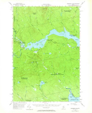 Seboomook Lake, Maine 1954 (1970) USGS Old Topo Map Reprint 15x15 ME Quad 460864