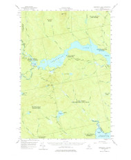 Seboomook Lake, Maine 1954 (1977) USGS Old Topo Map Reprint 15x15 ME Quad 460865