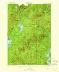 Second Connecticut Lake, New Hampshire 1927 (1955) USGS Old Topo Map Reprint 15x15 ME Quad 330337