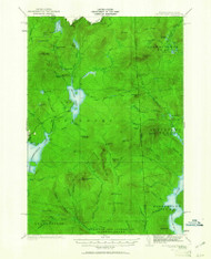 Second Connecticut Lake, New Hampshire 1927 (1961) USGS Old Topo Map Reprint 15x15 ME Quad 330336