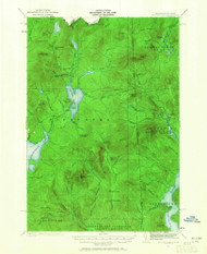 Second Connecticut Lake, New Hampshire 1927 (1965) USGS Old Topo Map Reprint 15x15 ME Quad 330338