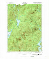 Second Connecticut Lake, New Hampshire 1927 (1974) USGS Old Topo Map Reprint 15x15 ME Quad 330335