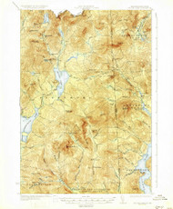 Second Connecticut Lake, New Hampshire 1932 (1932) USGS Old Topo Map Reprint 15x15 ME Quad 330341