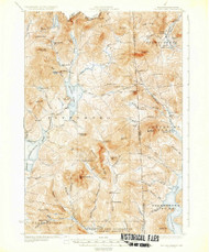 Second Connecticut Lake, New Hampshire 1932 (1932) USGS Old Topo Map Reprint 15x15 ME Quad 330342