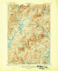 Second Connecticut Lake, New Hampshire 1932 (1948) USGS Old Topo Map Reprint 15x15 ME Quad 330340