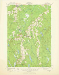Sherman, Maine 1940 (1959) USGS Old Topo Map Reprint 15x15 ME Quad 306775
