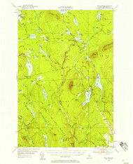 Shin Pond, Maine 1954 (1958) USGS Old Topo Map Reprint 15x15 ME Quad 460870
