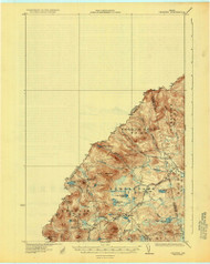 Skinner, Maine 1931 (1931) USGS Old Topo Map Reprint 15x15 ME Quad 807670