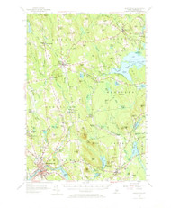 Skowhegan, Maine 1955 (1973) USGS Old Topo Map Reprint 15x15 ME Quad 460878