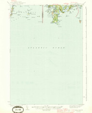 Small Point, Maine 1944 (1944) USGS Old Topo Map Reprint 15x15 ME Quad 460882