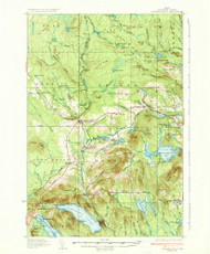 Smyrna Mills, Maine 1937 (1937) USGS Old Topo Map Reprint 15x15 ME Quad 460888