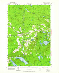 Smyrna Mills, Maine 1955 (1964) USGS Old Topo Map Reprint 15x15 ME Quad 460891