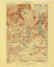 Spencer Lake, Maine 1932 (1932) USGS Old Topo Map Reprint 15x15 ME Quad 807682