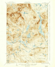Spencer Lake, Maine 1932 (1939) USGS Old Topo Map Reprint 15x15 ME Quad 460898