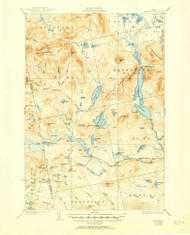 Spencer Lake, Maine 1932 (1951) USGS Old Topo Map Reprint 15x15 ME Quad 460899