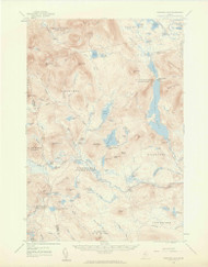 Spencer Lake, Maine 1958 (1960) USGS Old Topo Map Reprint 15x15 ME Quad 306790