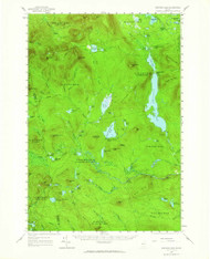 Spencer Lake, Maine 1958 (1965) USGS Old Topo Map Reprint 15x15 ME Quad 460901