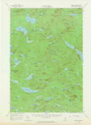 Spider Lake, Maine 1961 (1964) USGS Old Topo Map Reprint 15x15 ME Quad 306791