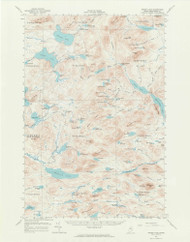 Spider Lake, Maine 1961 (1964) USGS Old Topo Map Reprint 15x15 ME Quad 306792