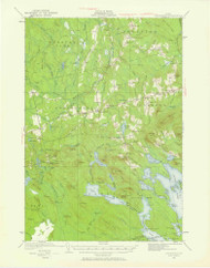 Springfield, Maine 1931 (1958) USGS Old Topo Map Reprint 15x15 ME Quad 306793