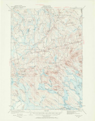 Springfield, Maine 1931 (1970) USGS Old Topo Map Reprint 15x15 ME Quad 306794