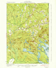 Springfield, Maine 1934 (1934) USGS Old Topo Map Reprint 15x15 ME Quad 460906