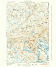 Springfield, Maine 1934 (1934) USGS Old Topo Map Reprint 15x15 ME Quad 460907