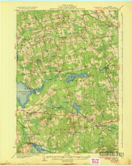 Stetson, Maine 1935 (1935) USGS Old Topo Map Reprint 15x15 ME Quad 807689