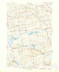 Stetson, Maine 1935 (1945) USGS Old Topo Map Reprint 15x15 ME Quad 460930